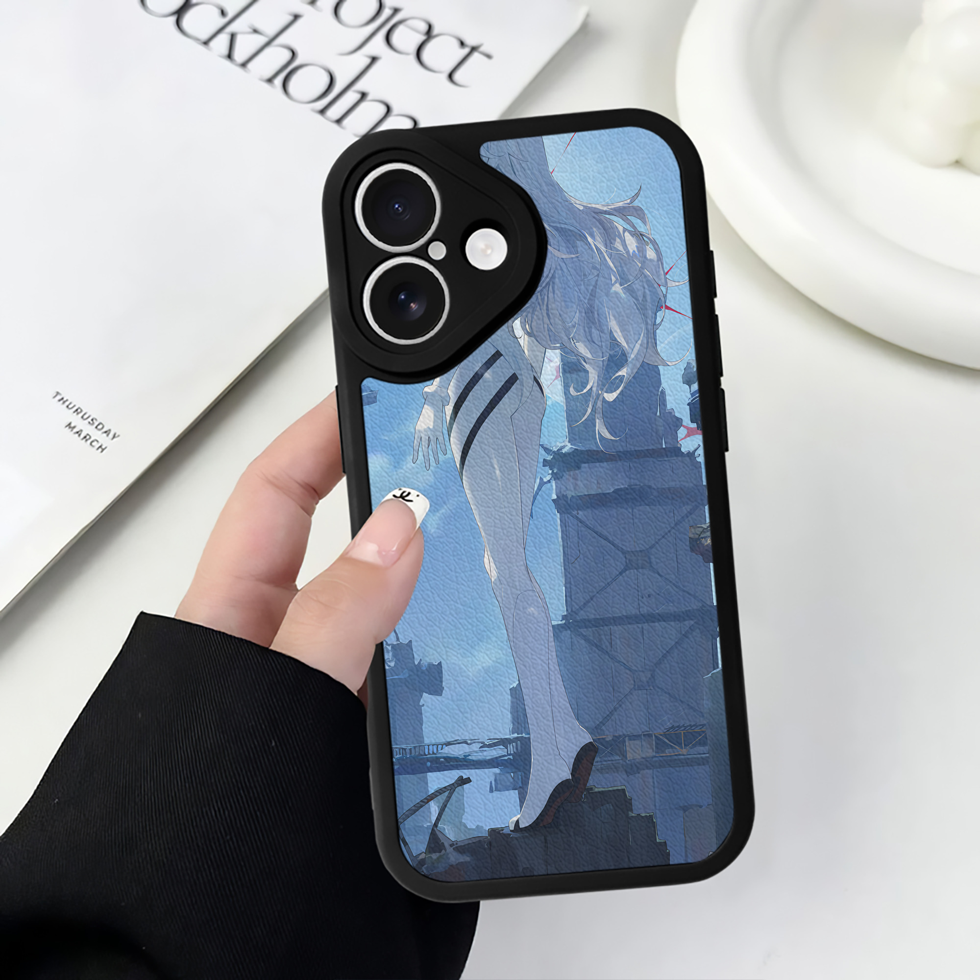 （画像用） EVA 新世紀エヴァンゲリオン 【iPhone 16シリーズ対応】シリコンスマホケース（レザー調） 材質：シリコン